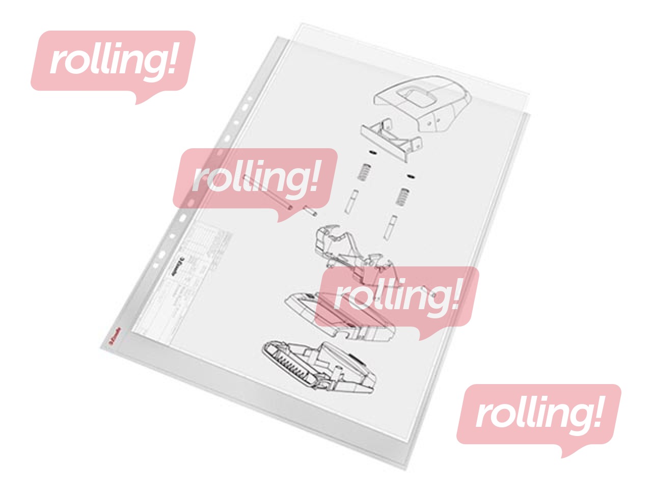 Dokumentu kabatiņas A3, vertikālas, matētas, 85 mic., 50 gab.