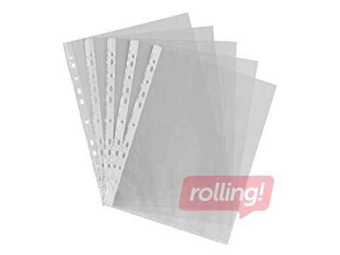 Dokumentu kabatiņas Interfolia, A4, matētas, 40 mic., 100 gab.