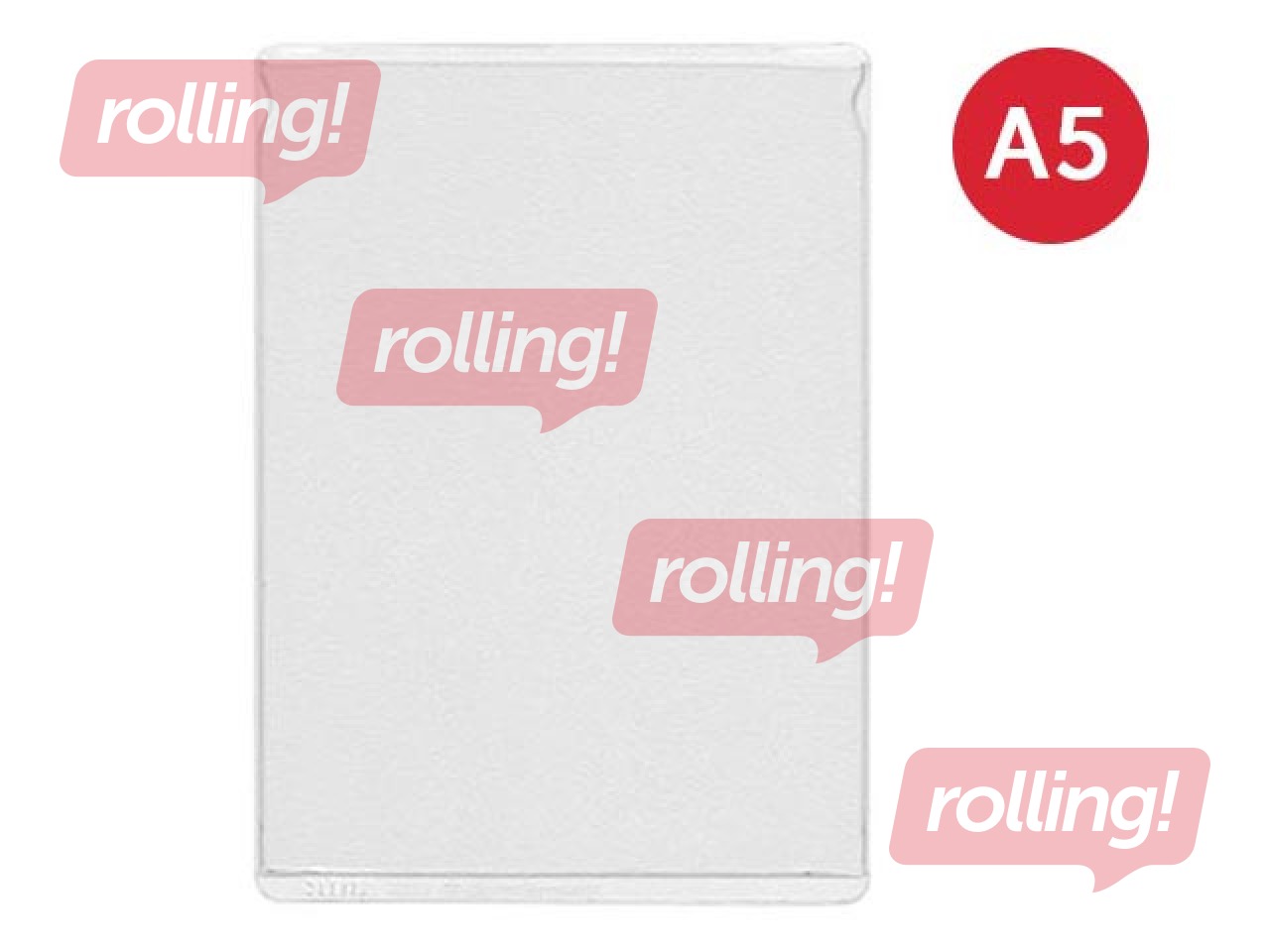 Plastic covers Esselte A5, glass clear, 100 pcs.