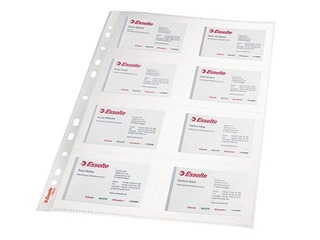 Кармашки ля визитных карточек Essselte, A4, глянцевые, 105 мик, 10 шт.