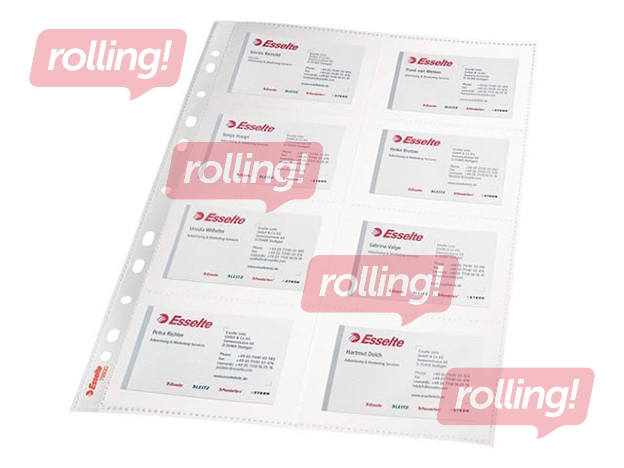 Vizītkaršu ieliktņi Essselte, A4, glancēti, 105 mic., 10 gab.