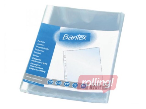 Document pockets Bantex, A4, mat, 40 mic., 100 pcs.