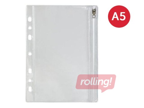 Bantex Zip Pockets A5 0.14mm, 10 pcs.