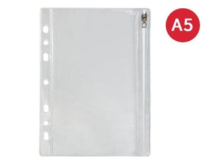 Bantex Zip Pockets A5 0.14mm, 10 pcs.