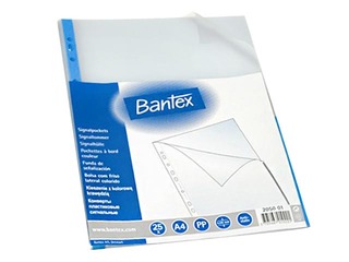 Document pocekts A4, Bantex, blue, 25 pcs.