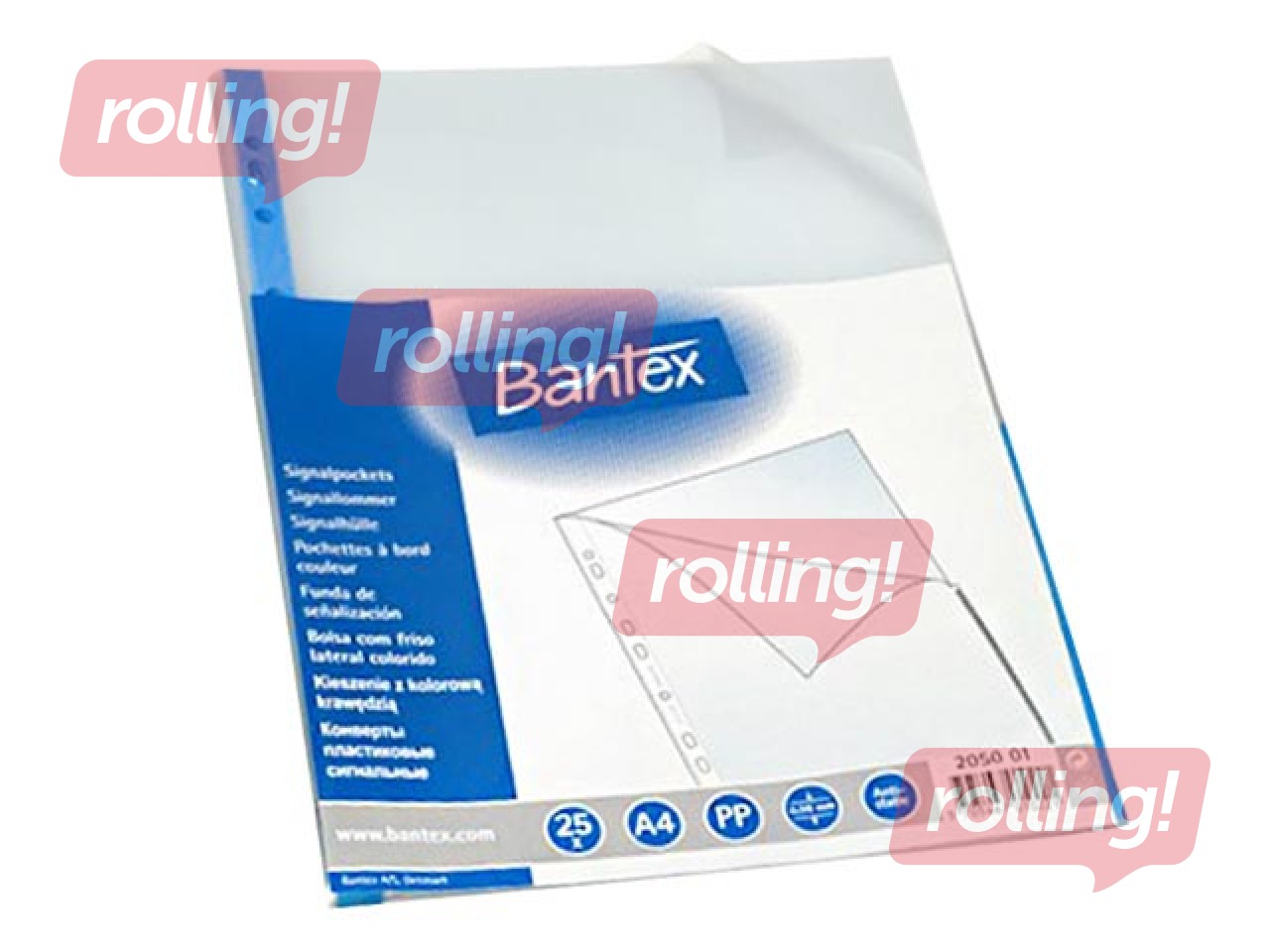 Dokumentu kabatiņa A4, Bantex, zila, 25 gab.