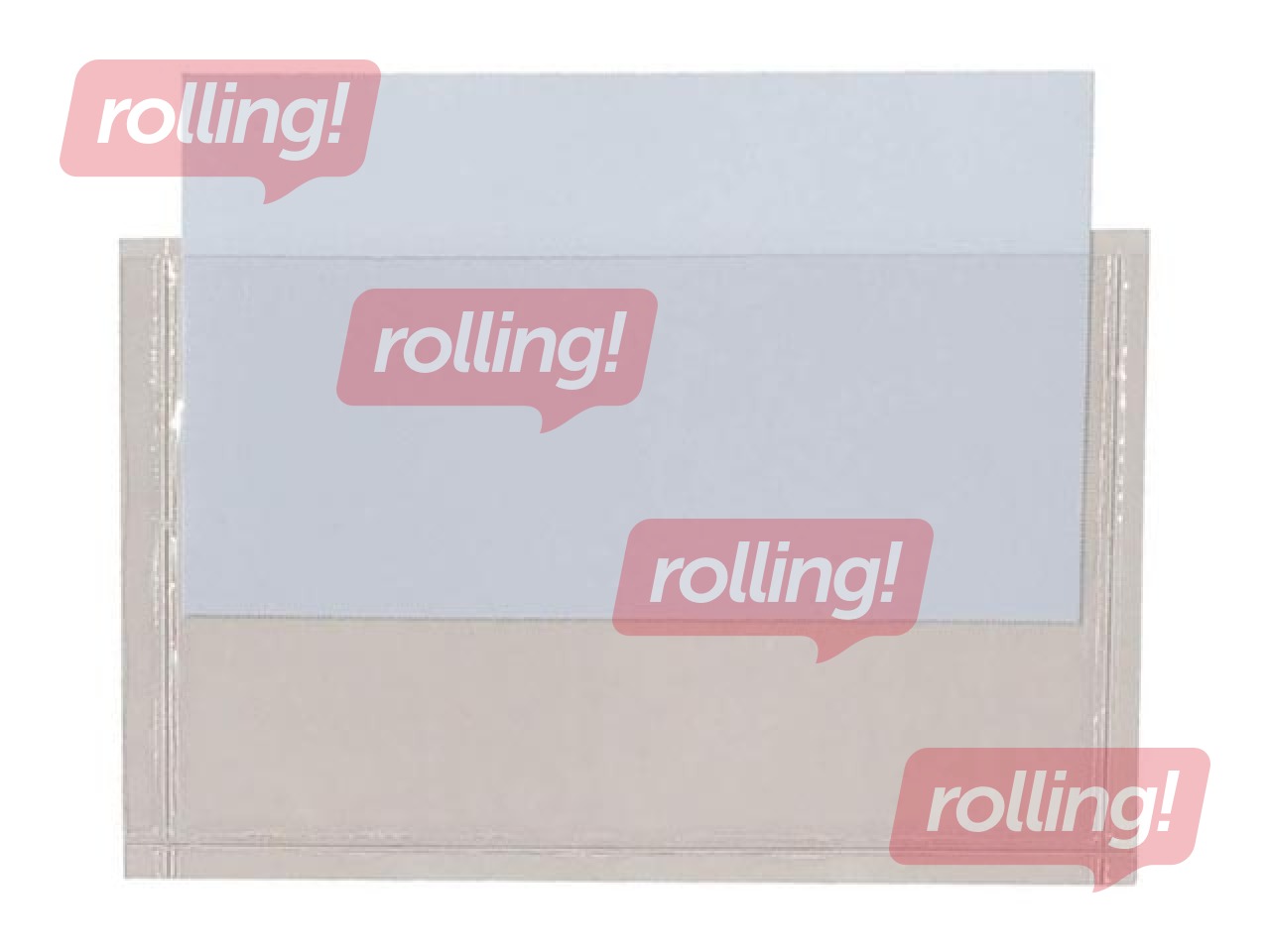 Pašlaminējošas kabatiņas vizītkartēm Durable, no augšas, 57x90mm, 10 gab.