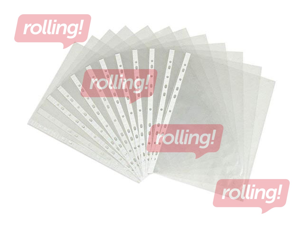 Dokumentu kabatiņas Interfolia, A4, glancētas, 90 mic., 100 gab.