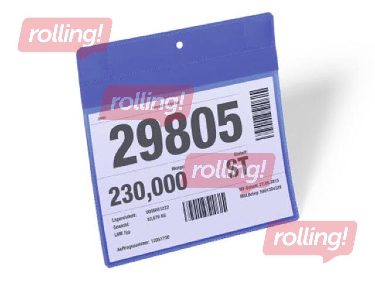 Информационный карман Durable, магнитный, A5, горизонтальный, синий, 1шт.