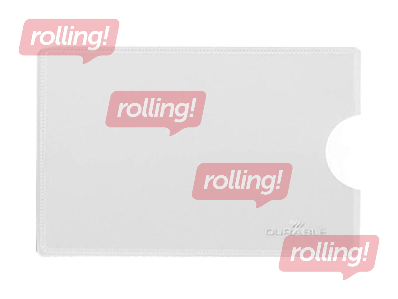 Kredītkaršu turētājs Durable ar RFID aizsardzību, 61x90mm, 3 gab.