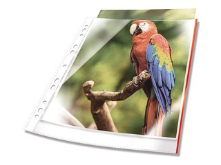 Кармашки для документов Durable, A4 с красной краем, 25 шт.