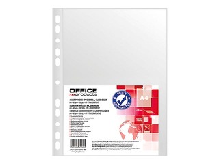 Кармашки для документов Office Products, A4, глянцевые, 60 mic., 100 шт..