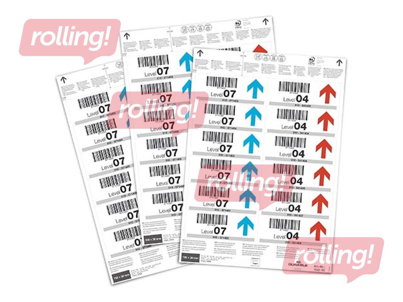 Insert sheets Durable, 100x38mm, 240 pcs.