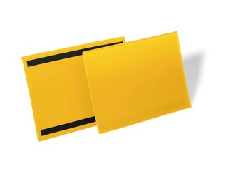 Магнитный карман, A4, горизонтальный, жёлтый