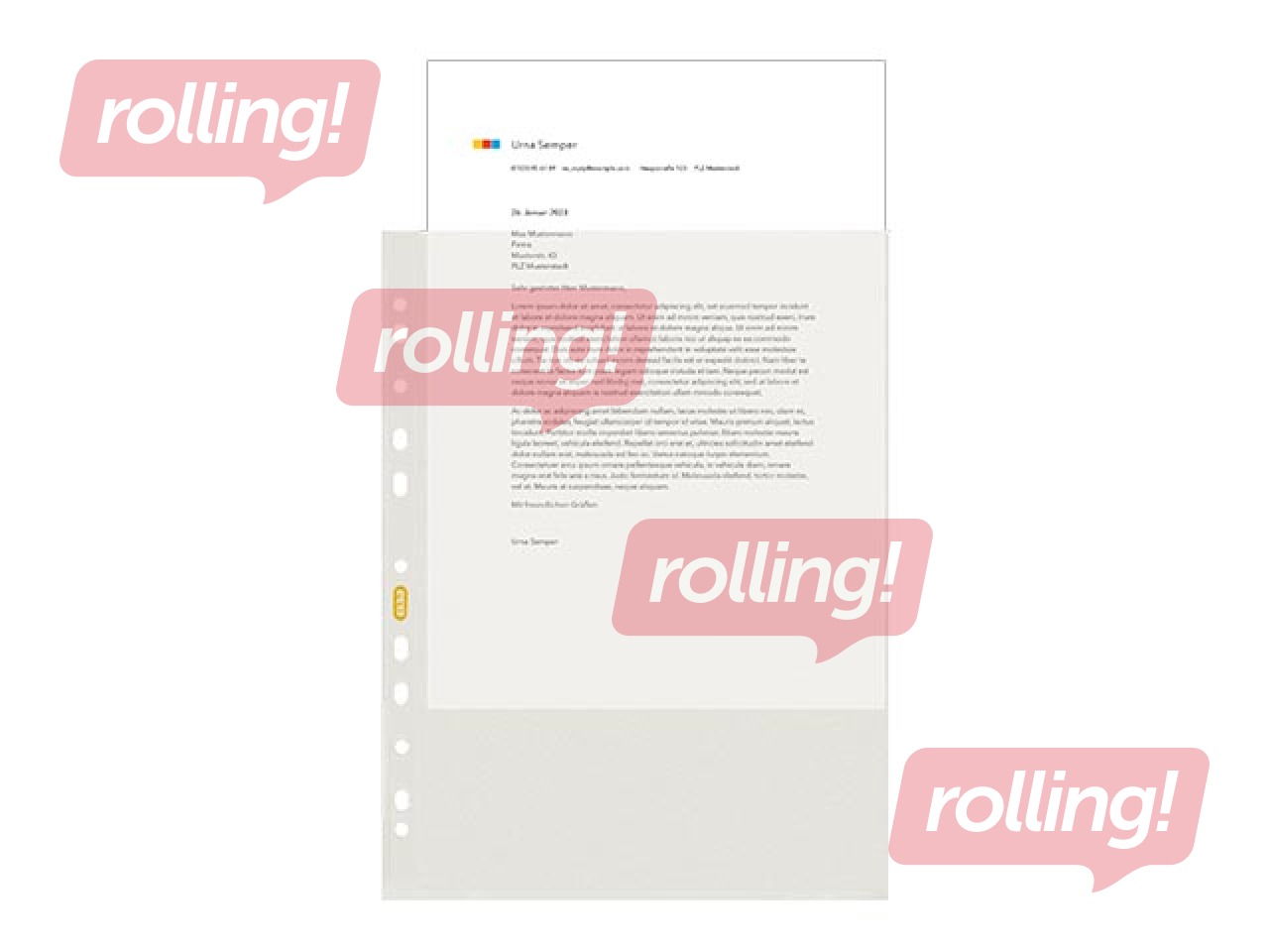 Файлы с перфорацией Elba, переработанный PE, A4, 80 мкм, 50 шт