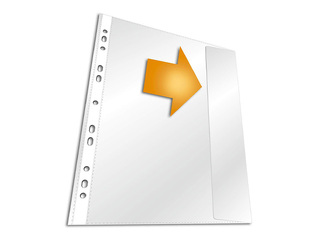 Кармашки для документов Durable, A4, матовые, с клапаном, 135 мк., 5 шт.