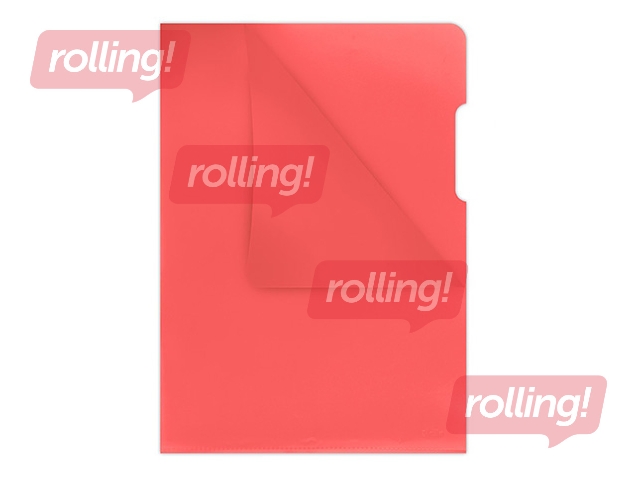 Mape - stūrītis Donau, A4, 180 mic., glancēta, sarkana