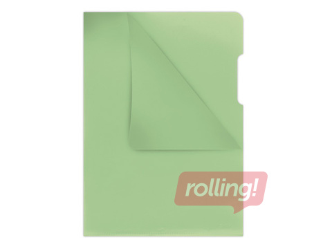 Plastic folder Donau, A4, 180 mic., glossy, green