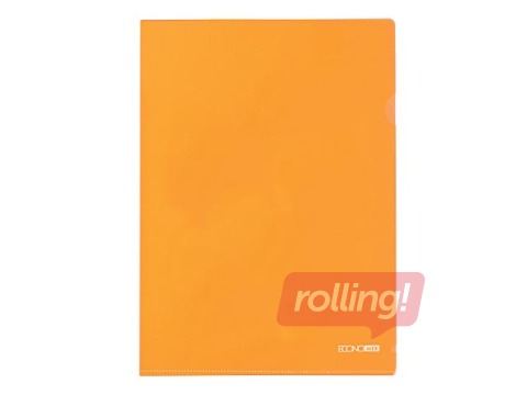 Mape - stūrītis Economix, A4, glancēta, 180 mic., oranža