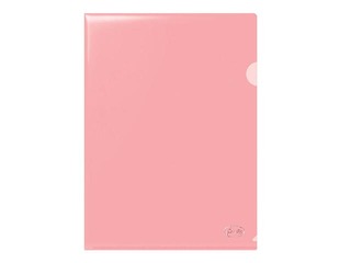 Plastic folder Forofis, glossy, A4, transparent red, 115 mic, 12 pcs.