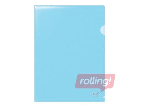 Plastic folder Forofis, glossy, A4, transparent blue, 115 mic, 12 pcs.