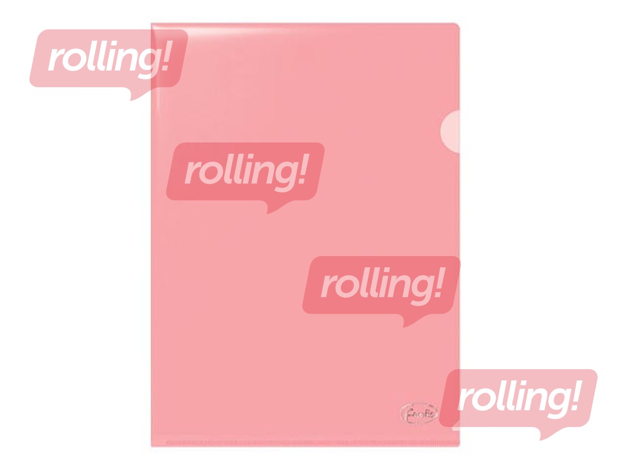 Mape - stūrītis Forofis, A4, glancēta, 180 mic, sarkana, 12 gab.