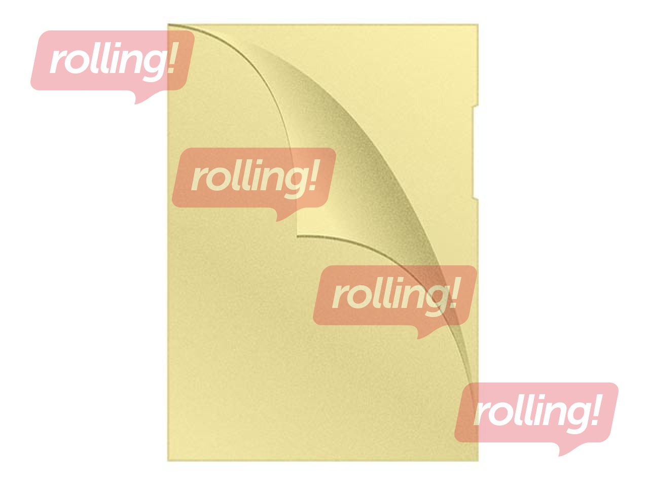 Mape - stūrītis Q-Connect,  A4, 120 mic., matēta, dzeltena, 100 gab.