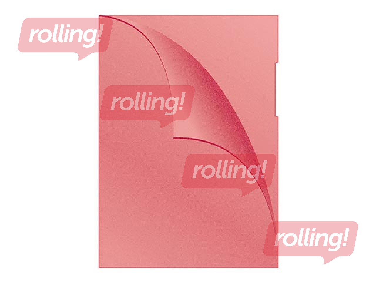 Plastic folder Q-Connect, A4, 120 mic., matted, red, 100 pcs.