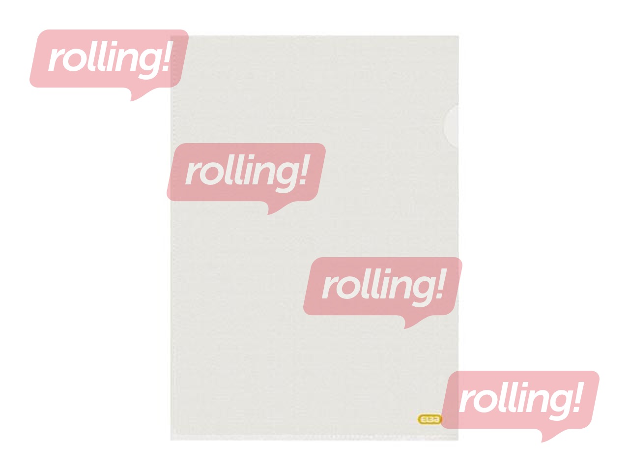 Mape - stūrītis recycled PE, Elba,  A4, 100 mic, matēta, caurspīdīga