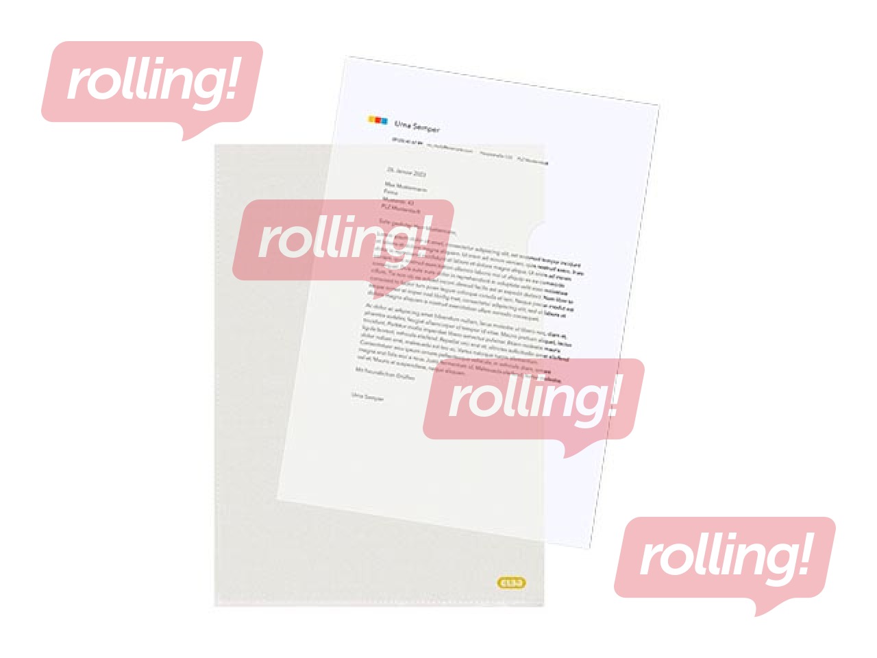 Mape - stūrītis recycled PE, Elba,  A4, 100 mic, matēta, caurspīdīga