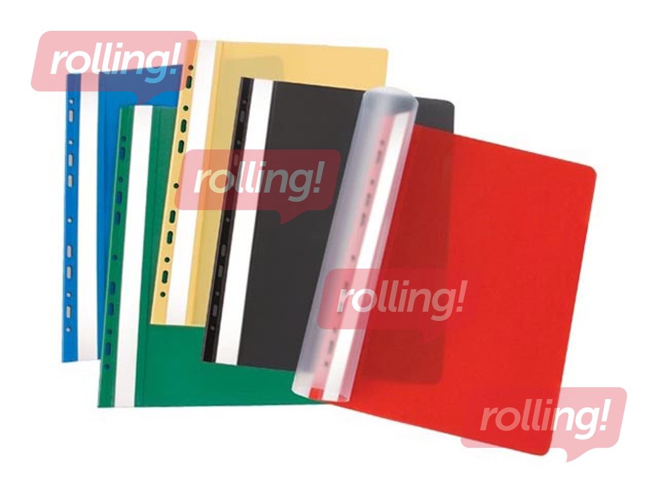 Mape ātršuvējs FORPUS ar perforāciju, A4, melna