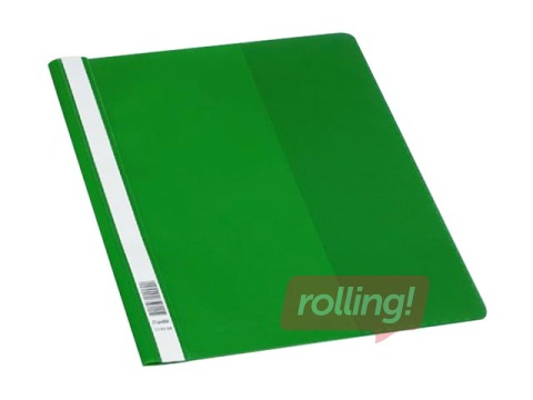 Clear view folder Bantex, A4+ with Pocket and Label on Spine, green