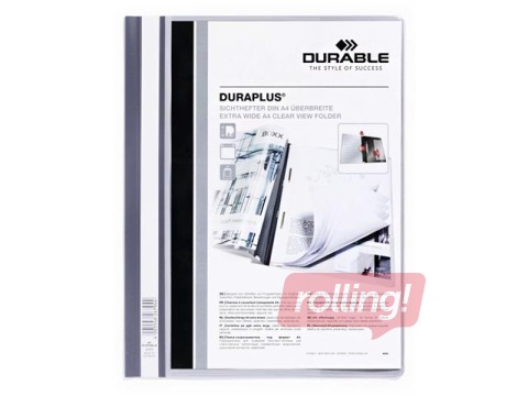 Папка - скоросшиватель Duraplus,  A4+, серая