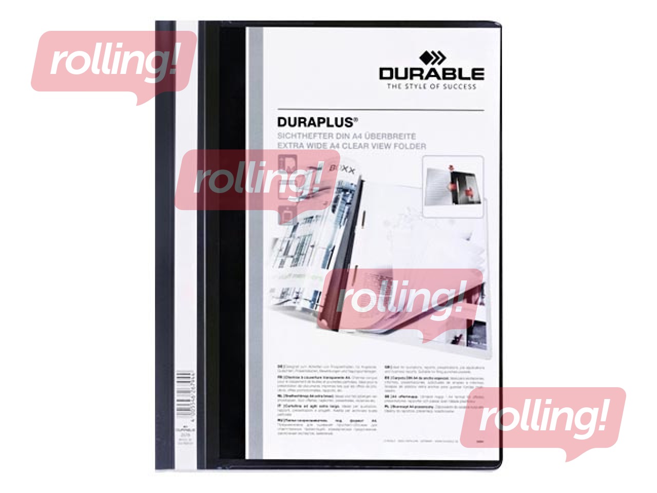 Document folder Duraplus, A4+, black