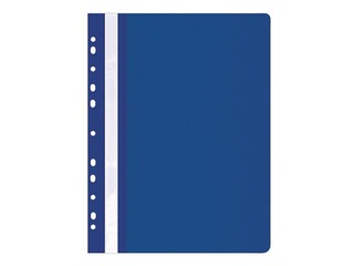 Папка - скоросшиватель Office Products с перфорацией, A4, тёмно - синяя
