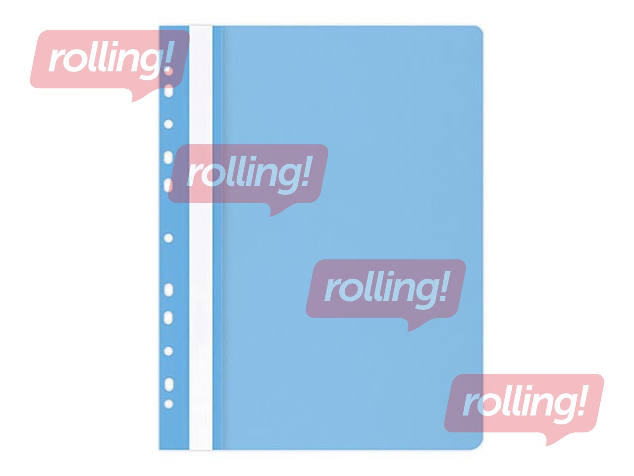 Mape ātršuvējs Office Products ar perforāciju, A4, gaiši zila