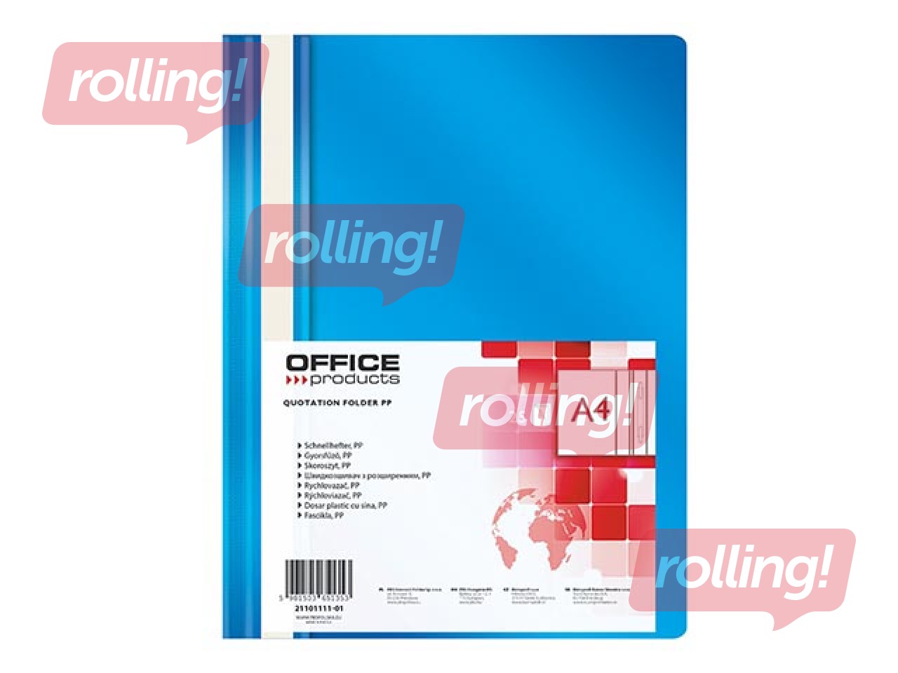 Mape ātršuvējs Office Products, A4, zila