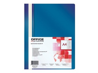 Папка - скоросшиватель Office Products, A4, темно-синяя