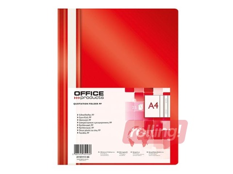 Report file Office Products, A4, red
