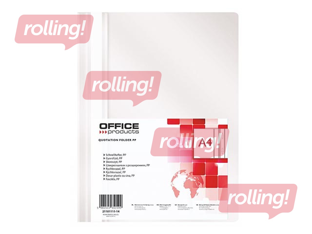 Mape ātršuvējs Office Products, A4, balta