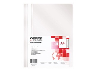 Папка - скоросшиватель Office Products, A4, белая