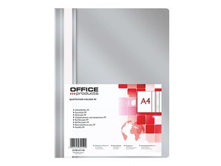 Папка - скоросшиватель Office Products, A4, серая