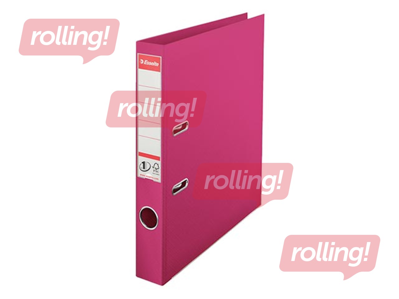 Mape reģistrs Esselte No.1 Power, A4, fuksīna sarkana, 50mm