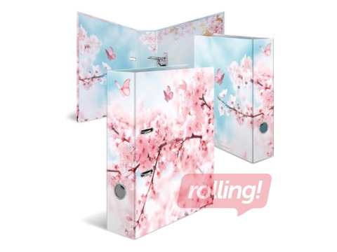 Папка-регистратор с цветочным принтом, А4, 70мм