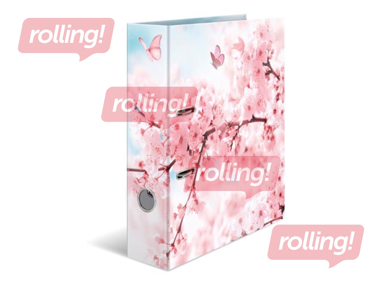 Папка-регистратор с цветочным принтом, А4, 70мм