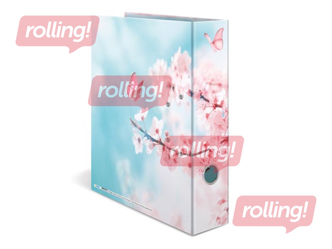 Папка-регистратор с цветочным принтом, А4, 70мм