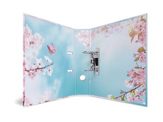 Папка-регистратор с цветочным принтом, А4, 70мм