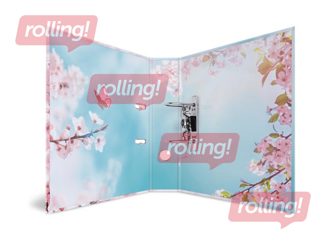 Папка-регистратор с цветочным принтом, А4, 70мм