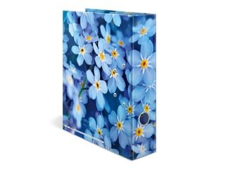 Folder register with floral print, A4, 70mm