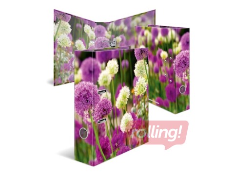 Folder register with floral print, A4, 70mm